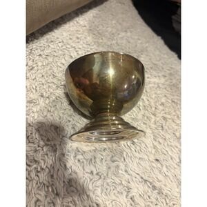 Pedestal Bowl Home Decor OS Silver Good Vintage Tarnished Weighted